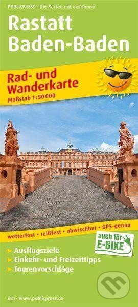 Rastatt, Baden-Baden 1:50 000 / cyklistická a turistická mapa (freytag&berndt)