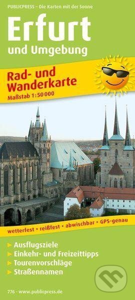 Erfurt a okolí 1:50 000 / cyklistická a turistická mapa (freytag&berndt)