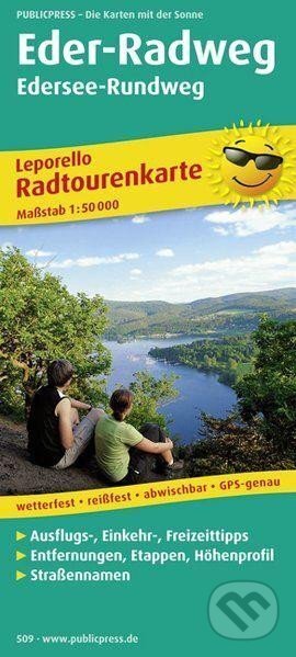 Eder-Radweg, Lützel, Guntershausen, Edersee-Rundweg 1:50 000 / cyklistická mapa (freytag&berndt)
