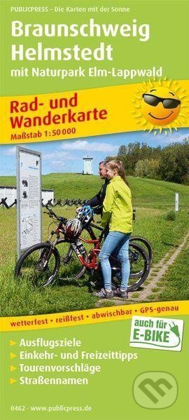Braunschweig-Helmstedt s přírodním parkem Elm-Lappwald 1:50 000 / cyklistická a turistická mapa (freytag&berndt)