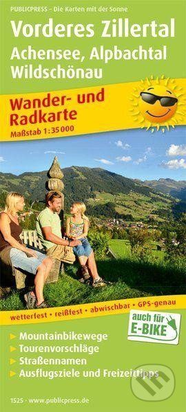 Vorderes Zillertal, Achensee-Alpbachtal, Wildschönau 1:35 000 / turistická a cykloturistická mapa (freytag&berndt)