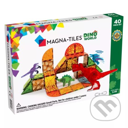 Magnetická stavebnica Dino 40 dielov, Magna-Tiles, 2024