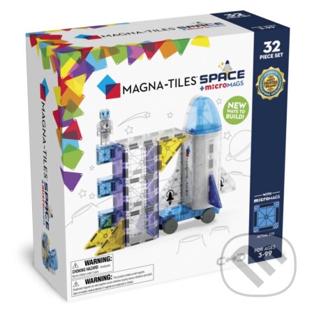 Magnetická stavebnica Space 32 dielov - hra z kategorie Stavebnice