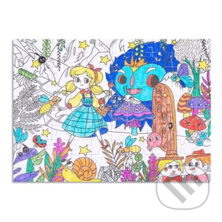 Vyfarbovacie puzzle Utajená záhrada - puzzle z kategorie 60 - 300 dílků
