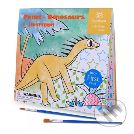 Maľovanie vodou Dinosaury 24 maľovaniek