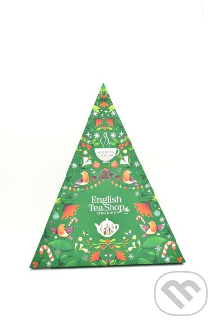 ADVENT CALENDAR GREEN TRIANGULAR 25 ks, English Tea Shop, 2024