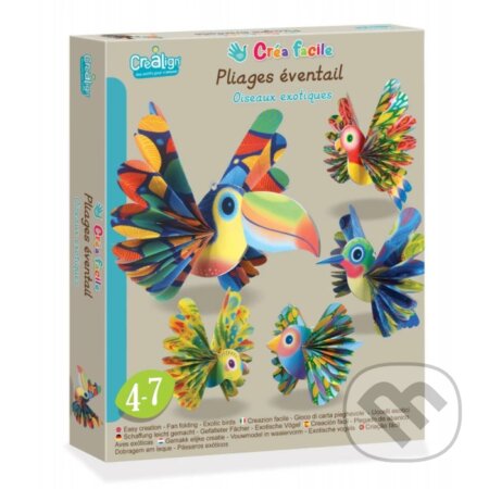 Tvorenie z papiera Exotické vtáky