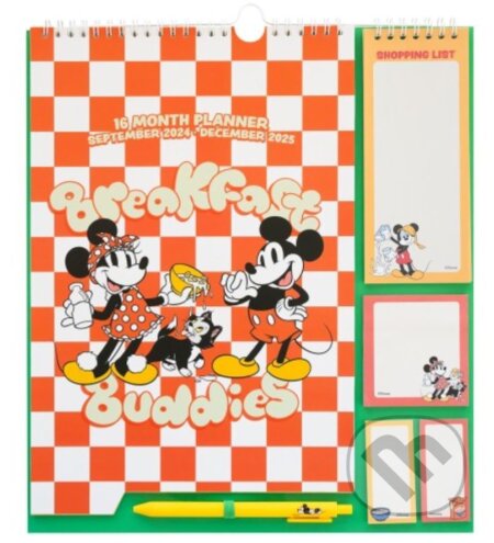 Oficiálny nástenný plánovací kalendár 2025 Disney: Mickey Mouse (). , 2024