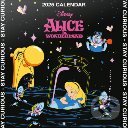 Oficiálny nástenný kalendár 2025 s plagátom Disney: Alice In Wonderland (). , 2024