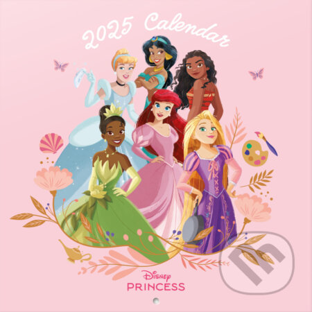 Oficiálny nástenný kalendar 2025 s plagátom Disney: Princezné (). , 2024