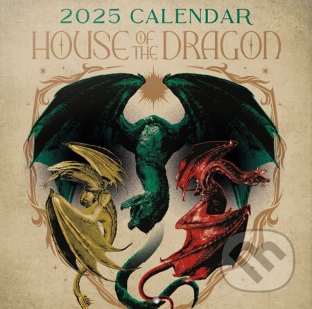 Oficiálny nástenný kalendár House of the Dragon - Rok draka 2025 s plagátom (). , 2024