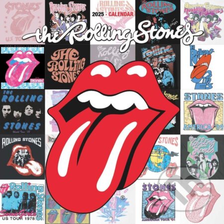 Oficiálny nástenný kalendár 2025 s plagátom: The Rolling Stones (). , 2024