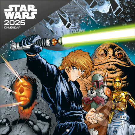 Oficiálny nástenný kalendár 2025 Star Wars: Classic Graphic s plagátom (). , 2024