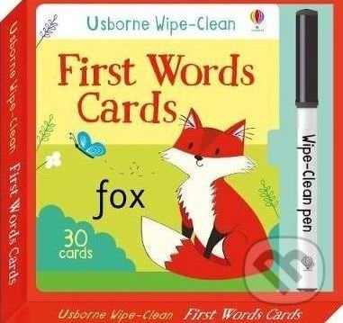 Wipe-Clean First Words Cards - Felicity Brooks, Usborne, 2017