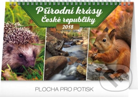 Kalendář stolní 2018 - Přírodní krásy České republiky, Presco Group, 2017
