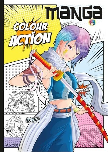 Manga Colour Action - kniha z kategorie Omalovánky