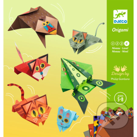 Origami: Skákajúce zvieratá (najťažšia/najvyššia úroveň skladania) - hra z kategorie Domino, hlavolamy