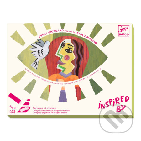 Inspired by Pablo Picasso: Kvadratická hlava, koláž