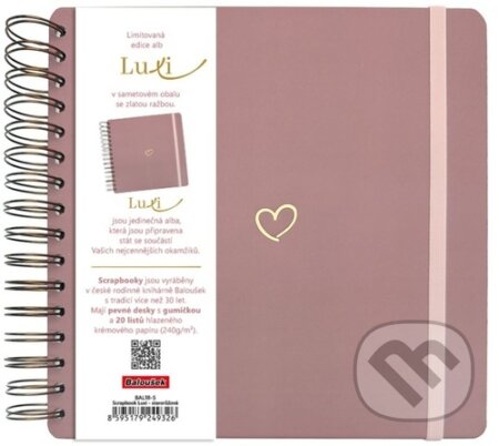 Scrapbook Luxi lamino starorůžová