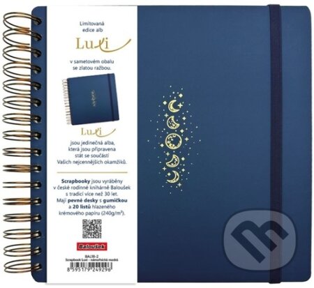 Scrapbook Luxi lamino námořnická modrá