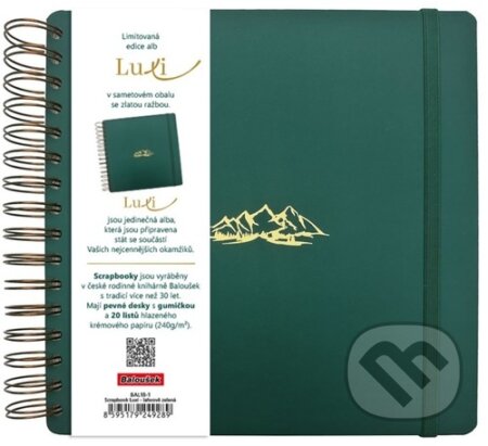 Scrapbook Luxi lamino lahvově zelená