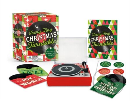 Teenytiny Christmas Turntable (Includes 3 Holiday LPs to Play!)