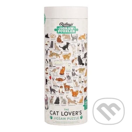 Ridley's Games Puzzle pro milovníky koček bílé 1000 dílků
