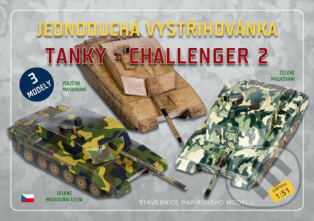 Jednoduchá vystřihovánka - Tanky Challenger 2, Zadražil Ivan, 2017