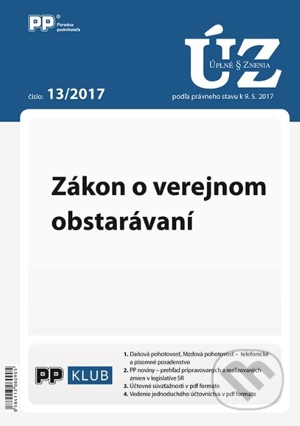 Úplné znenia zákonov 13/2017, Poradca podnikateľa, 2017