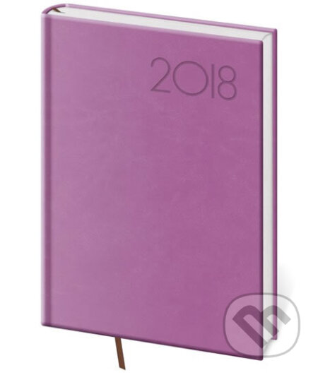 Diář 2018 - Print/týdenní A5/fialová (Helma)