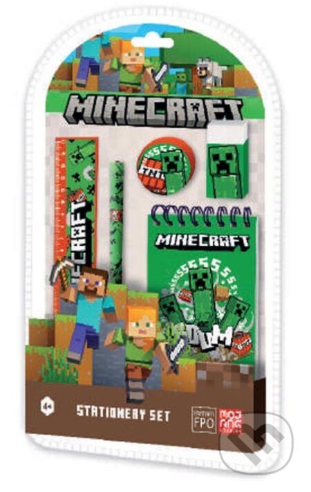 Set školských potreb Minecraft: Creeper Boom Set 5 ks