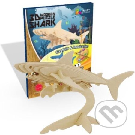 Žralok (NiXiM Dřevěné 3D puzzle) - puzzle z kategorie Zvířata