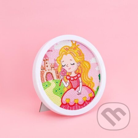 Diamantové malování s rámem - Kreslená princezna 17 cm