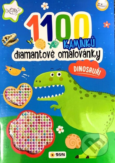 Diamantové omalovánky Dinosauři - 1100 kamínků - kniha z kategorie Pro děti