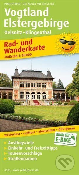 Vogtland-Elstergebirge 1:50 000 / cyklistická a turistická mapa (freytag&berndt)