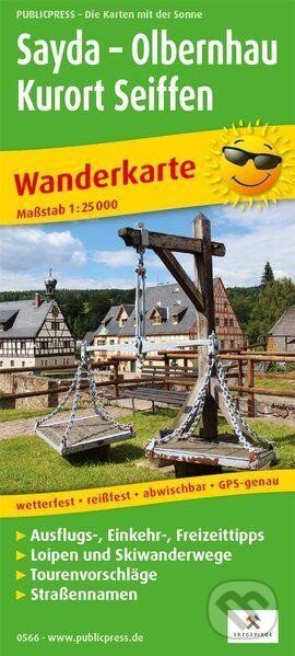 Sayda-Olbernhau-Kurort Seiffen 1:250 000 / turistická mapa (freytag&berndt)