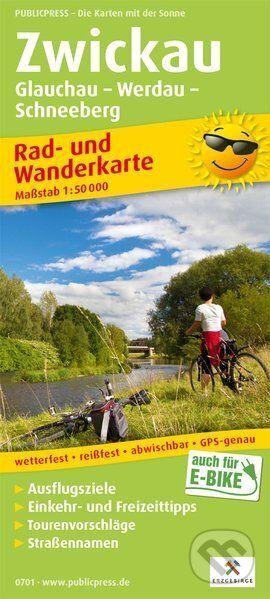 Zwickau, Glauchau-Werdau-Schneeberg 1:50 000 / cyklistická a turistická mapa (freytag&berndt)