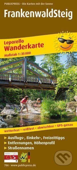 FrankenwaldSteig 1:35 000 / turistická mapa (freytag&berndt)