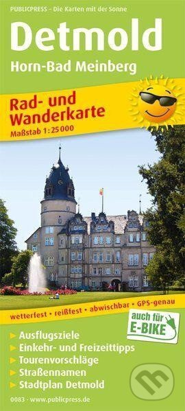 Detmold, Horn-Bad Meinberg 1:25 000 / cyklistická a turistická mapa (freytag&berndt)