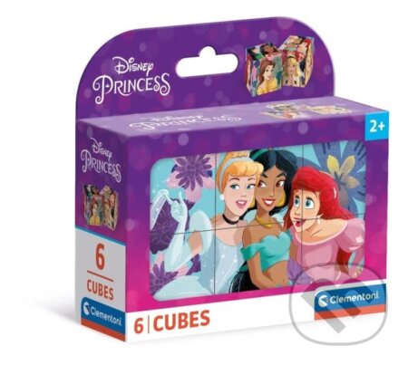 Obrázkové kostky Princess 6 ks