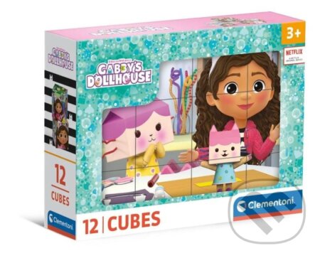 Obrázkové kostky Gabby´s Dollhouse 12 ks
