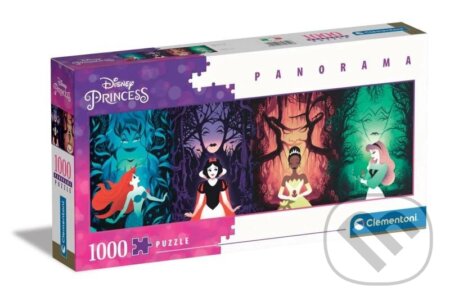 Panorama Disney princezny - puzzle z kategorie Disney