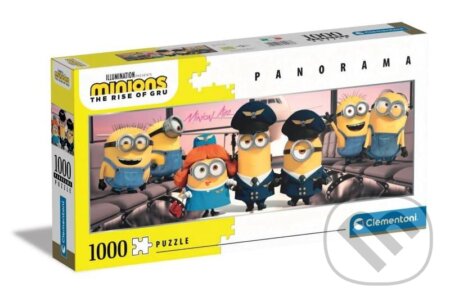 CLEMENTONI Panoramatické Mimoni 2 1000 dílků