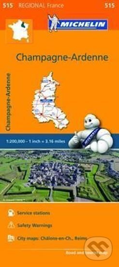 Champagne Ardenne - mapa 515 (Michellin)