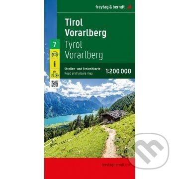 Tyrolsko - Vorarlbersko 1:200 000 / automapa + mapa pro volný čas (freytag&berndt)