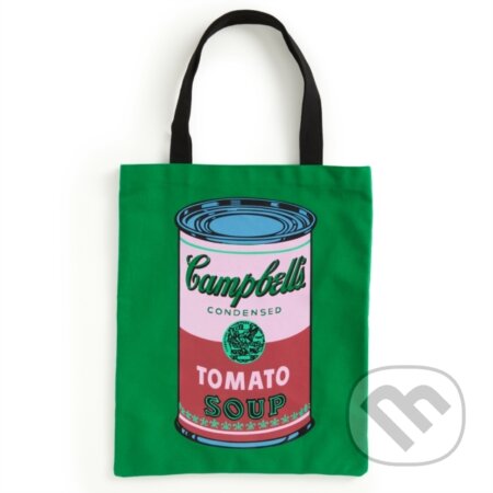 Warhol Soup Can Canvas Tote Bag - Green - Galison - kniha z kategorie Tašky