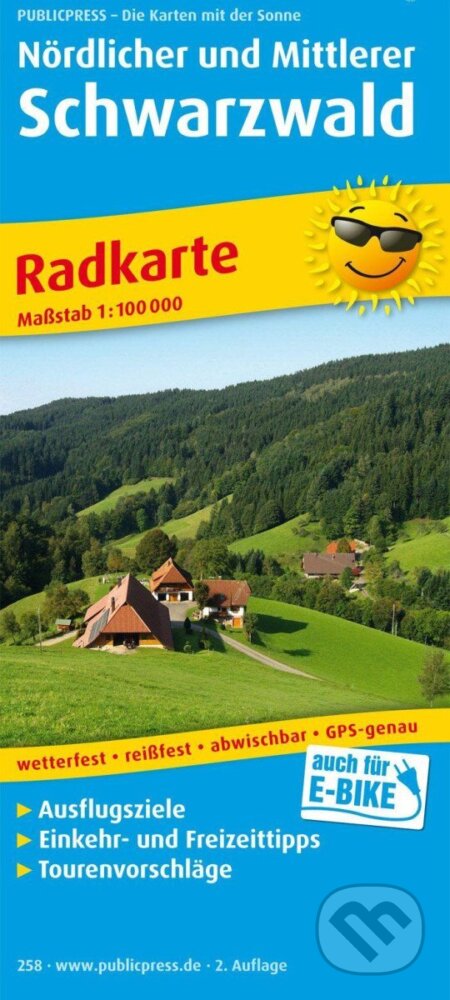 Severní a střední Černý les 1:100 000 / cyklistická mapa (freytag&berndt)