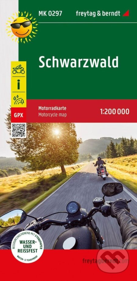 Černý les 1:200 000 / motocyklová mapa (freytag&berndt)
