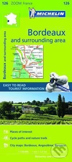 Bordeaux & Surrounding Areas Zoom Map (Michellin)