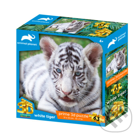 Bílý tygr - puzzle z kategorie 60 - 300 dílků